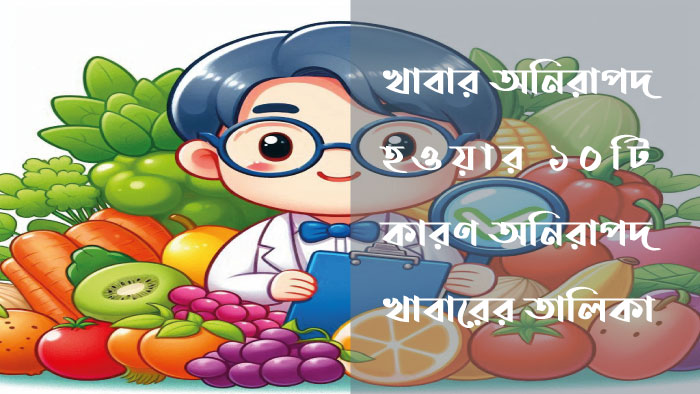 খাবার অনিরাপদ হওয়ার ১০টি কারণ - অনিরাপদ খাবারের তালিকা